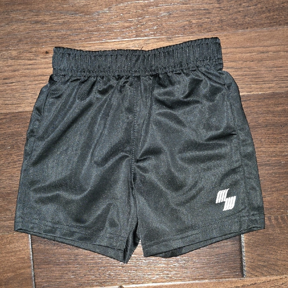 Kids Black Athletic Shorts